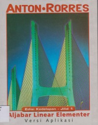 Aljabar Linear Elementer Edisi Kedelapan - Jilid 1